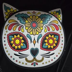 MAD ENGINE Day of the Dead crossbody purse.